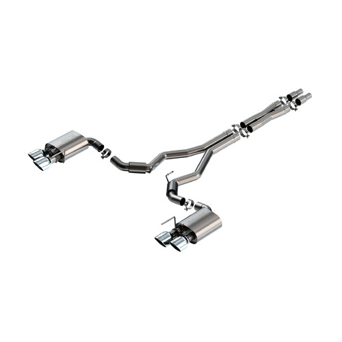 BORLA® S650 Mustang Dark Horse Cat-Back S-Type Exhaust. Quad Bright Chrome Tips  part # 140964