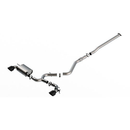 BORLA® Hyundai Kona N 2022-2023 Cat-Back Exhaust System ATAK - Black Tip part # 140926BC